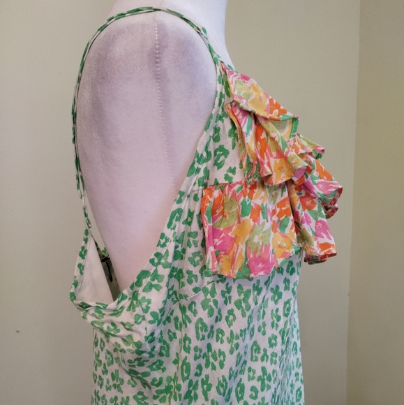 NWT Rixo x Target Leopard and Floral Print Spaghetti Strap Maxi Dress Size 1X - Picture 14 of 16